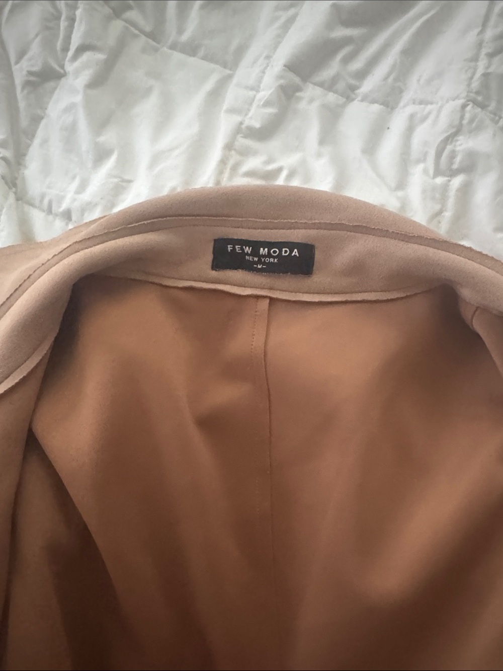 Few MODA Women's Tan Wool-Blend Coat